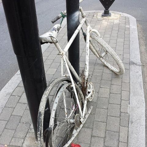 Ghost bike. by Scott Joyce