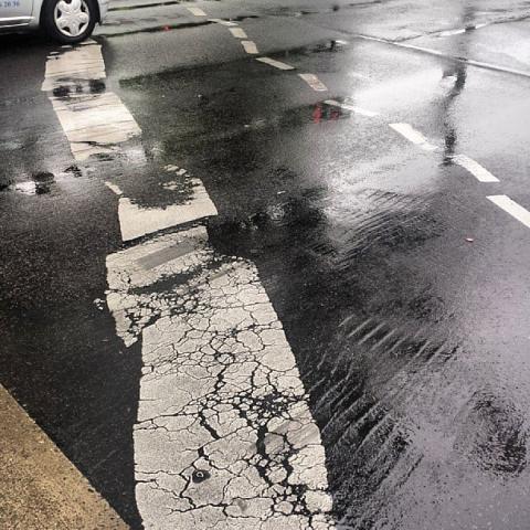 "Go home, streetpainter, you're...oh..." by Scott Joyce