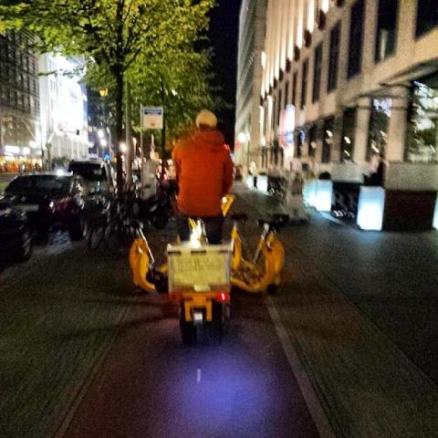 Stuck in traffic #Berlin style by Scott Joyce