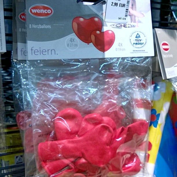 These balloons are definitely heart shaped.