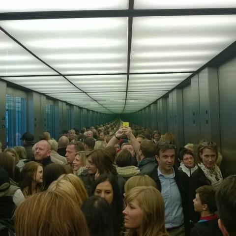 Lost in a sea of people. by Scott Joyce
