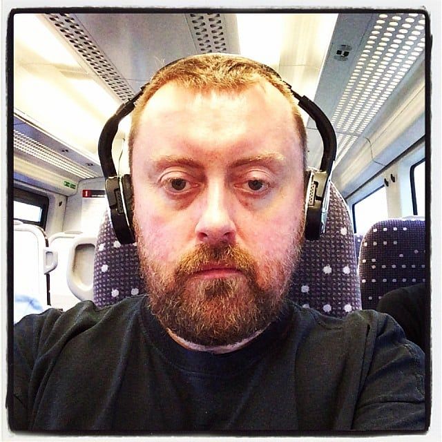 Shaggy beard man needs to be reunited with his shaver. And a bed