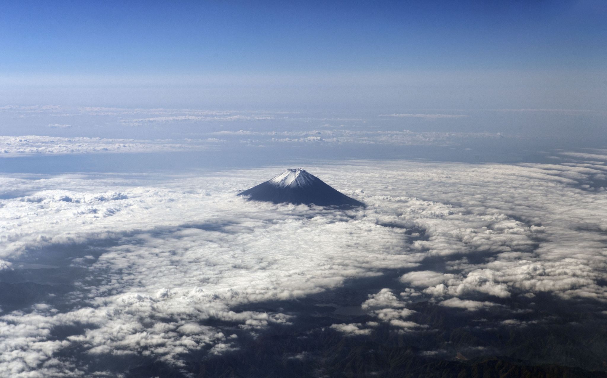 Mount Fuji from the air